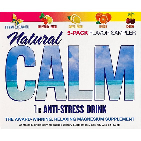 Natural Vitality Calm 5 Flavor Sampler Drink - 5 Count