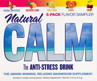 Natural Vitality Calm 5 Flavor Sampler Drink - 5 Count