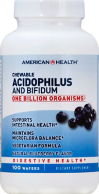 American Health Acidophilus Chew Bluebry - 100 Count - Image 2