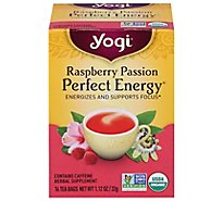 Yogi Perfect Energy Tea Raspberry Passion 16 Count - 1.27 Oz