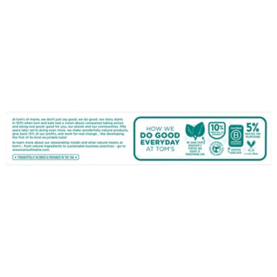 Toms Of Maine Toothpaste Antiplaque & Whitening Spearmint Fluoride-Free - 5.5 Oz - Image 4