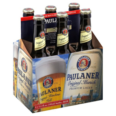 Paulaner Munich Lager Bottles - 6-12 Fl. Oz. - Image 1