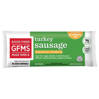 Good Food Made Simple Breakfast Burrito Eggs Cheese & Turkey Sausage - 5 Oz - Image 3