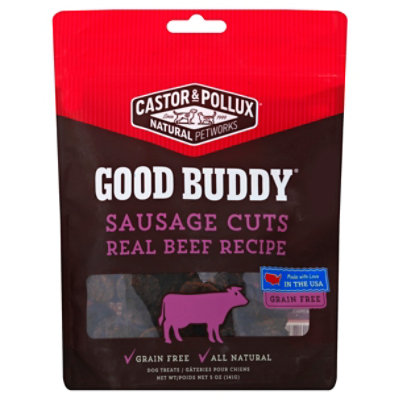 Castor Pollux Good Buddy Dog Treats Sausage Cuts Real Beef Recipe Pouch 5 Oz acmemarkets