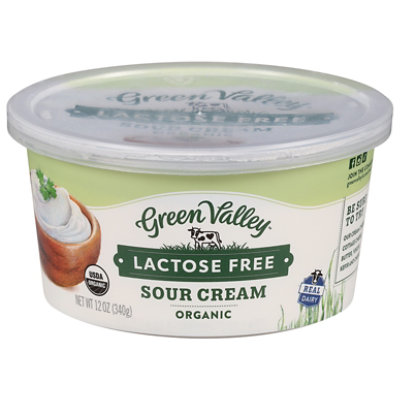 Green Valley Organics Sour Cream Lactose Free 12 Oz Shaw's