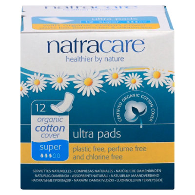 Natracare Pads Ultra Sup Wings - 12 Count - Image 3