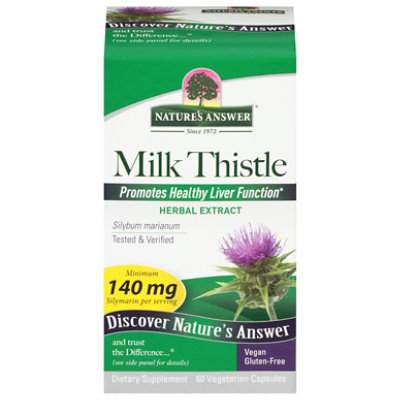 Natures Answer Hrb Mlk Thistle Std - 60 Count - Image 1