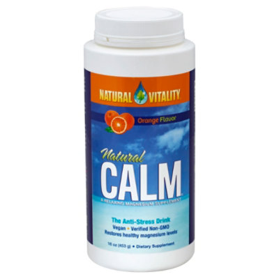 Natural Vitality Vitamin Calm Orange - 16 Oz - Image 1