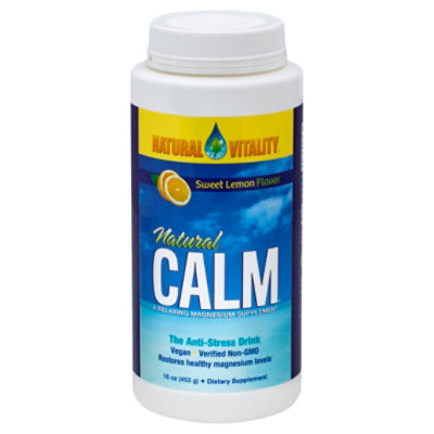 Natural Vitality Vitamin Calm Lemon - 16 Oz - Image 1