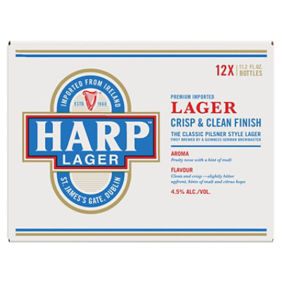 Harp 4.5% ABV Lager Beer Bottles - 12-11.2 Oz - Image 2