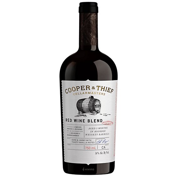 Cooper & Thief Bourbon Barrel Aged  Red Wine - 750 Ml