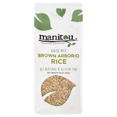 Manitou Trading Rice Gluten Free Exotic Brown Arborio Bag 18 Oz Safeway