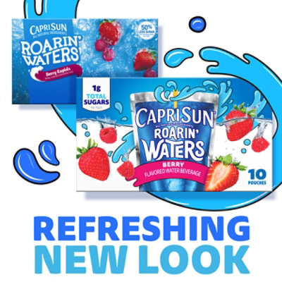 Capri Sun Roarin Waters Berry Rapids Kids Water Beverage Pouches Box - 10-6 Fl. Oz.