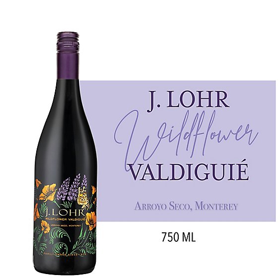 J Lohr Wildflower Monterey Valdiguie Red Wine - 750 Ml