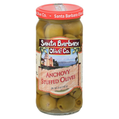 Santa  Olive Stfd Anchovy Jar - 5 Oz - Image 3