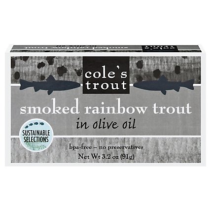 Coles Trout Trout Smoked Rainbow Boneless - 3.2 Oz - Image 3