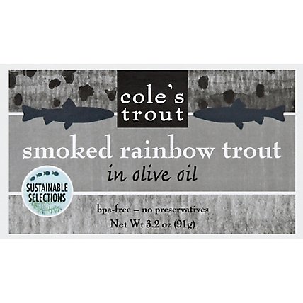 Coles Trout Trout Smoked Rainbow Boneless - 3.2 Oz - Image 2