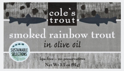 Coles Trout Trout Smoked Rainbow Boneless - 3.2 Oz - Image 2