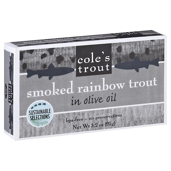 Coles Trout Trout Smoked Rainbow Boneless - 3.2 Oz