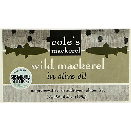 Coles Mackerel Wild Mackerel in Olive Oil - 4.4 Oz - Image 2
