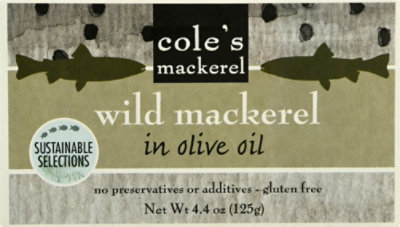 Coles Mackerel Wild Mackerel in Olive Oil - 4.4 Oz - Image 2