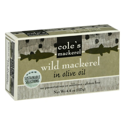 Coles Mackerel Wild Mackerel in Olive Oil - 4.4 Oz