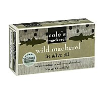 Coles Mackerel Wild Mackerel in Olive Oil - 4.4 Oz
