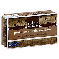 Coles Sardines Wild Portuguese in Pure Olive Oil - 4.4 Oz - Image 1