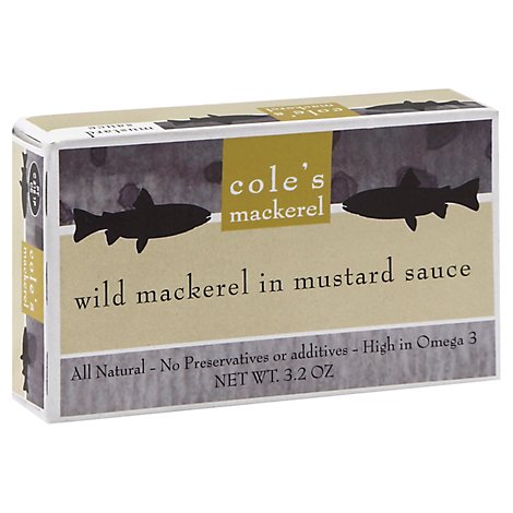 Coles Mackerel Wild Mackerel in Mustard Sauce - 3.2 Oz
