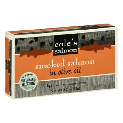 Coles Salmon Salmon Smoked in Olive Oil - 3.2 Oz - Image 1