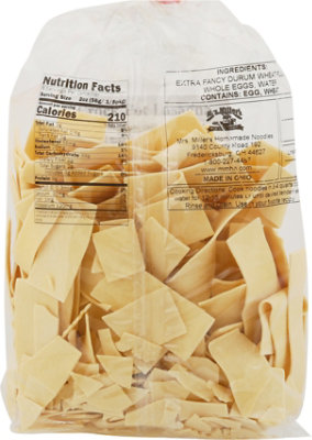 Mrs. Millers Noodles Homemade Egg Noodles Old Fashioned Extra Wide Wrapper - 16 Oz - Image 6