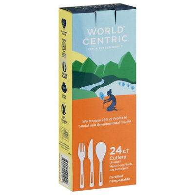 World Centric Utensil Assorted - 24 Count - Image 1