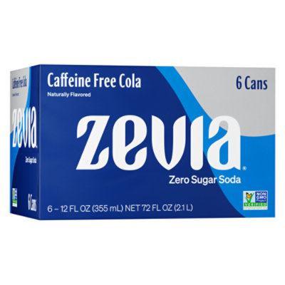 Zevia Zero Sugar Caffeine Free Cola Soda - 6-12 Fl. Oz. - Image 1