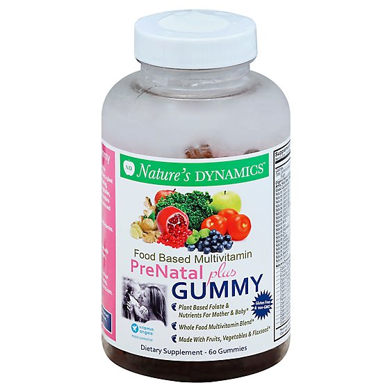 Natures Dynamic Gummy Prenatal Plus - 60 Count