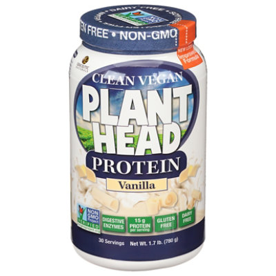 Genceutic Naturals Plant Head Protein Vanilla - 23 Oz - Image 2