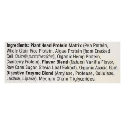 Genceutic Naturals Plant Head Protein Vanilla - 23 Oz - Image 5