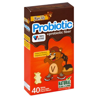 Yum Vs Probiotic White Choc - 40 Count