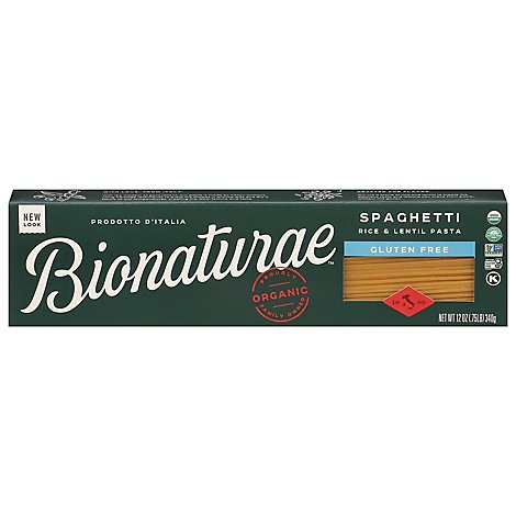 Bionaturae Organic Pasta Spaghetti Gluten Free Bag - 12 Oz