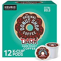 The Original Donut Shop Dark Roast Coffee K Cup Pods - 12 Count - Image 1
