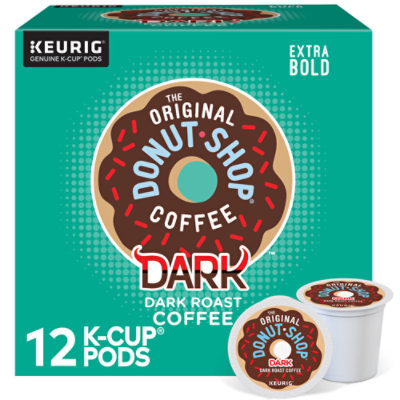 The Original Donut Shop Dark Roast Coffee K Cup Pods - 12 Count