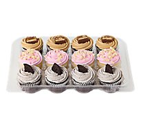 Bakery Cupcake Classic Assorted With Whip 12 Count - Each
