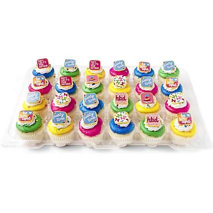 Bakery Cupcake Yellow Cupcake Tray 24 Count - Each - Image 1