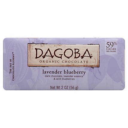Dagoba Organic Chocolate Dark Lavender 12 - 2 Oz - Image 1