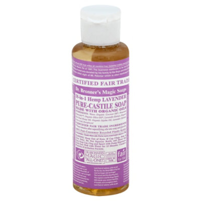 Dr Bronner Soap Cstle Lavndr - 4 Oz