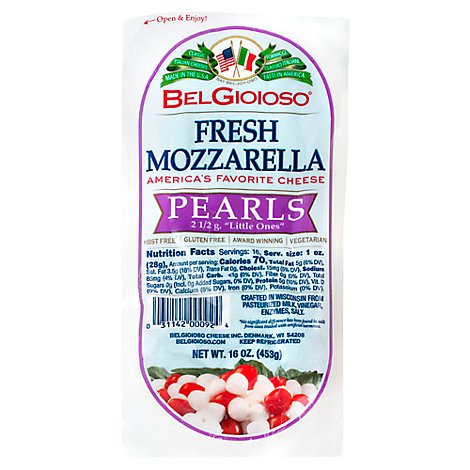 BelGioioso Fresh Mozzarella Cheese Pearl Log -16 Oz