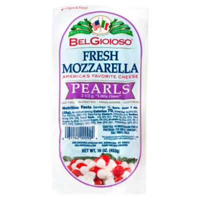 BelGioioso Pearl Fresh Mozzarella Cheese Log - 16 Oz