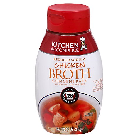 Kitchen Accomplice Broth Concentrate Reduced Sodium Chicken - 12 Oz