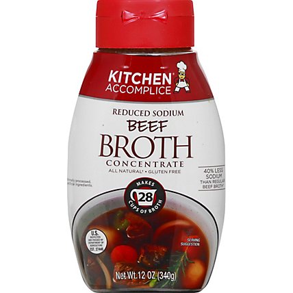 Kitchen Accomplice Broth Concentrate Reduced Sodium Beef - 12 Oz - Image 2