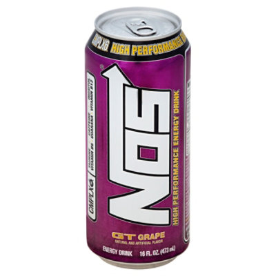 NOS Energy Drink High Performance Grape - 16 Fl. Oz. - Image 1