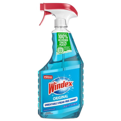 Windex Multi-Surface Vinegar Cleaner, Fresh Clean Scent, 23 oz Spray Bottle, 8-carton